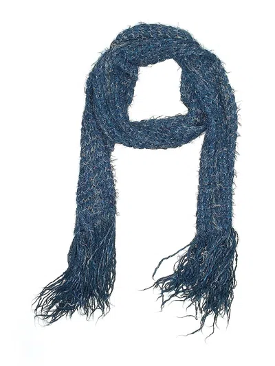 Pre-owned Assorted Brands Scarf In Blue