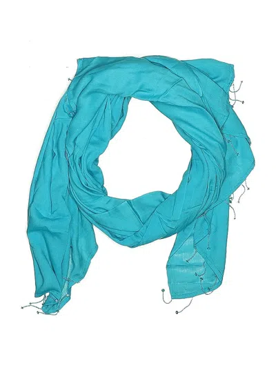 Pre-owned Assorted Brands Scarf In Blue