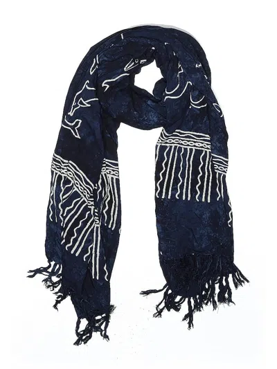 Pre-owned Assorted Brands Scarf In Blue