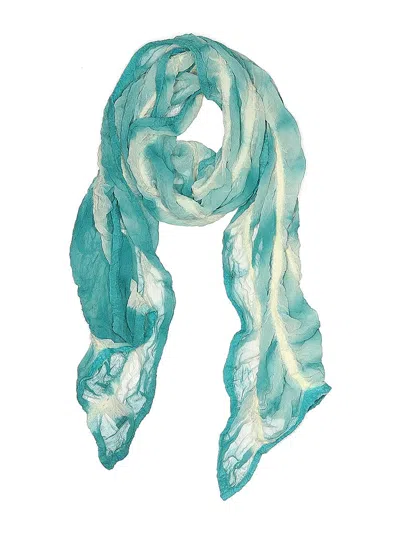 Pre-owned Assorted Brands Scarf In Blue