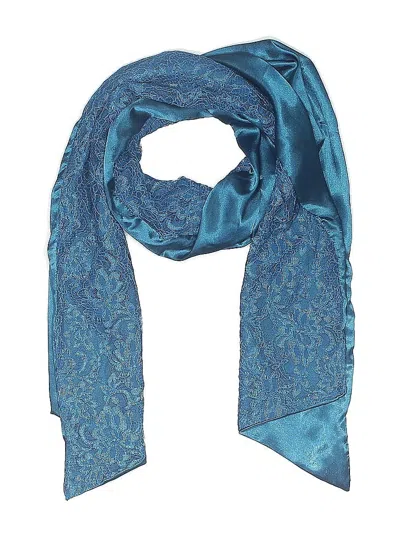 Pre-owned Assorted Brands Scarf In Blue