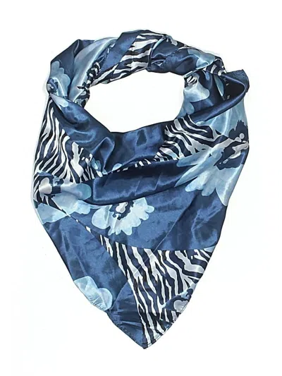 Pre-owned Assorted Brands Scarf In Blue