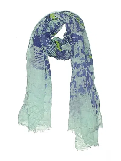 Pre-owned Assorted Brands Scarf In Blue