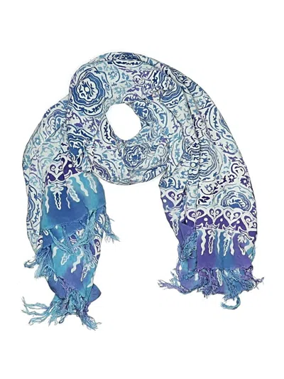 Pre-owned Assorted Brands Scarf In Blue