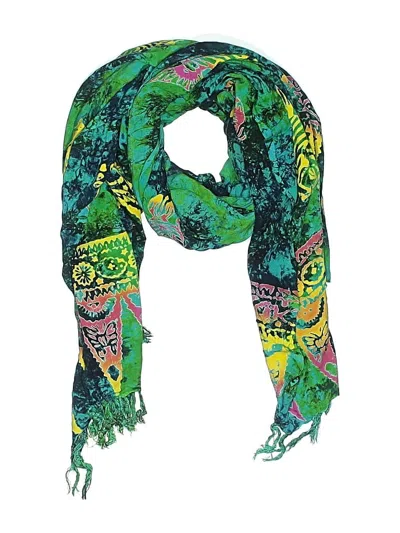 Pre-owned Assorted Brands Scarf In Blue