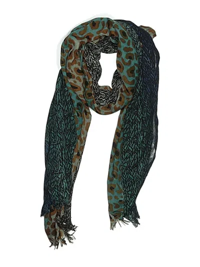 Pre-owned Assorted Brands Scarf In Blue