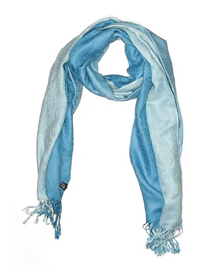 Pre-owned Assorted Brands Scarf In Blue