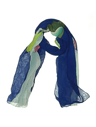 Pre-owned Assorted Brands Scarf In Blue