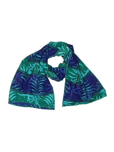 Pre-owned Assorted Brands Scarf In Blue