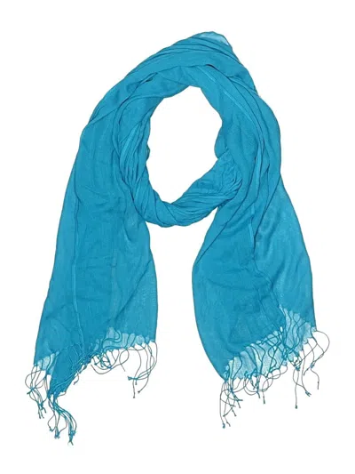 Pre-owned Assorted Brands Scarf In Blue