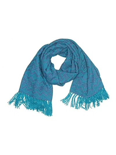 Pre-owned Assorted Brands Scarf In Blue