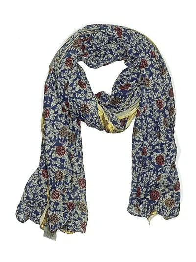Pre-owned Assorted Brands Scarf In Blue