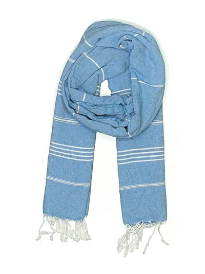 Pre-owned Assorted Brands Scarf In Blue