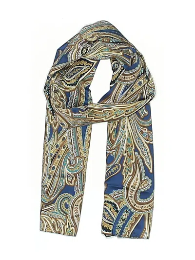 Pre-owned Assorted Brands Scarf In Blue