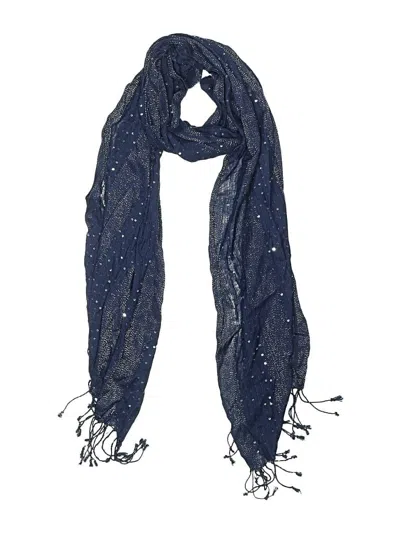 Pre-owned Assorted Brands Scarf In Blue