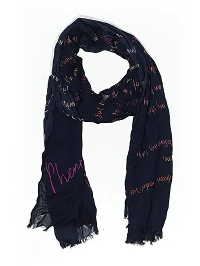 Pre-owned Assorted Brands Scarf In Blue
