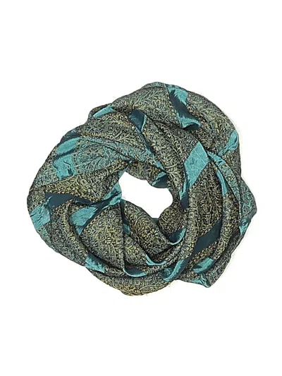 Pre-owned Assorted Brands Scarf In Blue