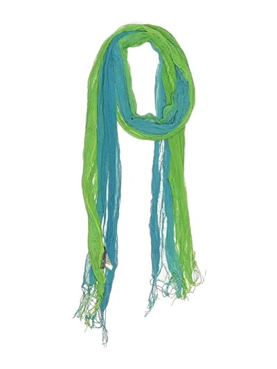 Pre-owned Assorted Brands Scarf In Blue