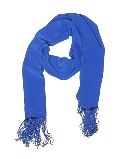 Pre-owned Assorted Brands Scarf In Blue
