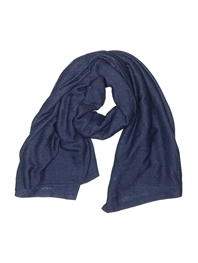 Pre-owned Assorted Brands Scarf In Blue