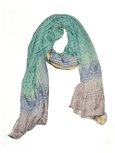 Pre-owned Assorted Brands Scarf In Blue