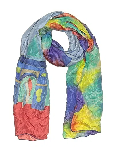 Pre-owned Assorted Brands Scarf In Blue