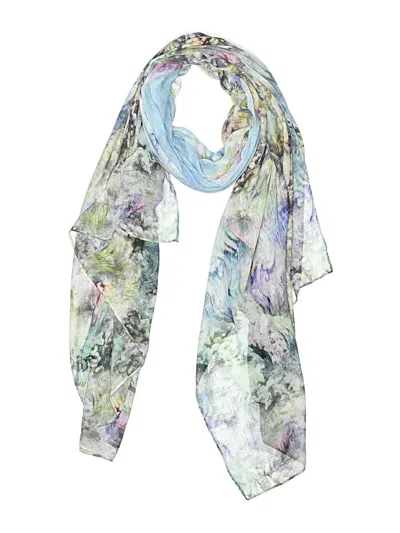 Pre-owned Assorted Brands Scarf In Blue