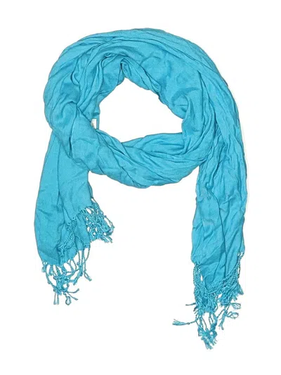 Pre-owned Assorted Brands Scarf In Blue