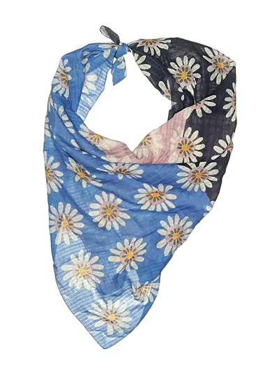 Pre-owned Assorted Brands Scarf In Blue