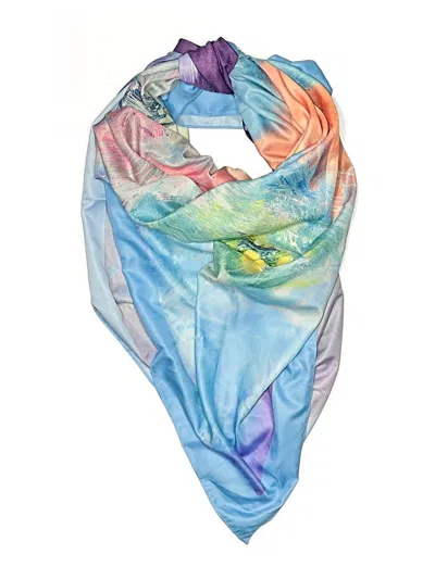 Pre-owned Assorted Brands Scarf In Blue