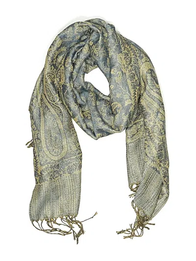 Pre-owned Assorted Brands Scarf In Blue