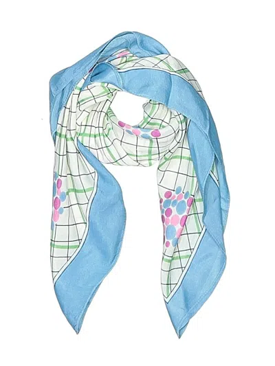 Pre-owned Assorted Brands Scarf In Blue