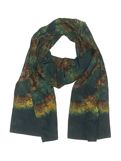 Pre-owned Assorted Brands Scarf In Blue