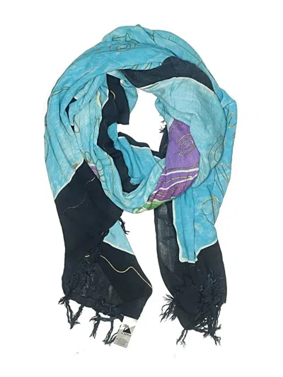 Pre-owned Assorted Brands Scarf In Blue