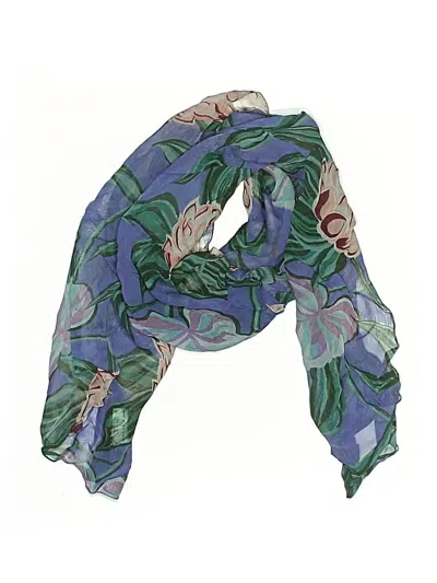 Pre-owned Assorted Brands Scarf In Blue