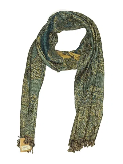 Pre-owned Assorted Brands Scarf In Blue