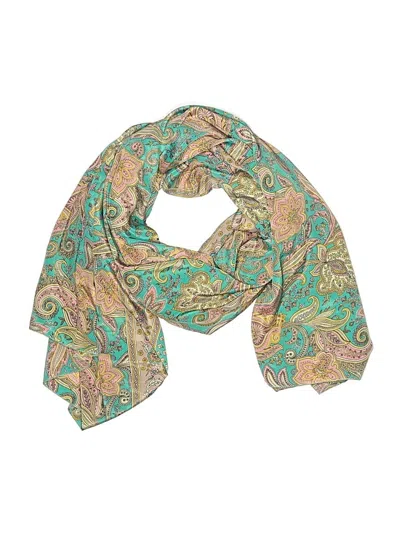 Pre-owned Assorted Brands Scarf In Blue