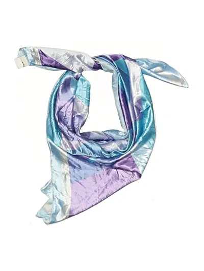Pre-owned Assorted Brands Scarf In Blue