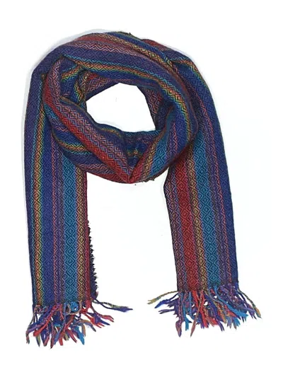 Pre-owned Assorted Brands Scarf In Blue