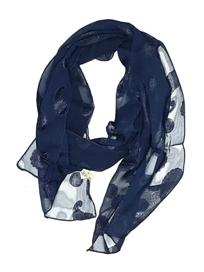 Pre-owned Assorted Brands Scarf In Blue