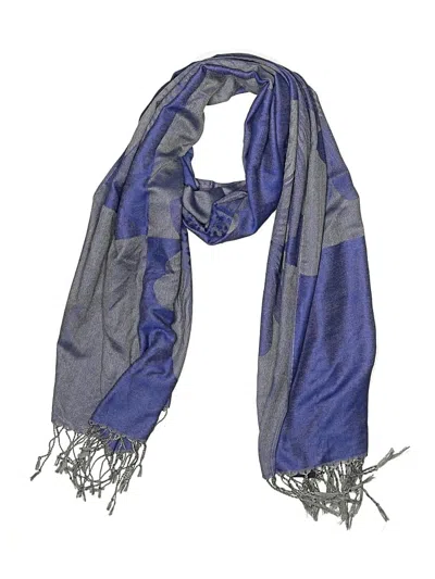 Pre-owned Assorted Brands Scarf In Blue