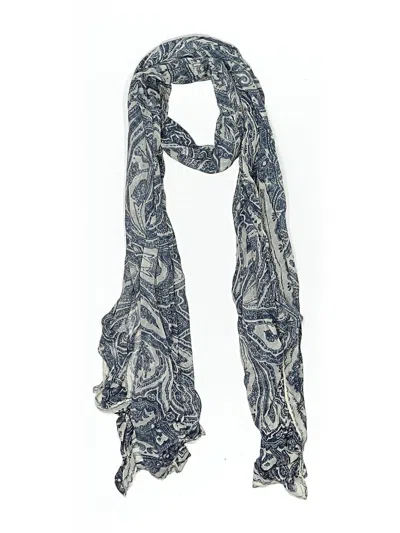 Pre-owned Assorted Brands Scarf In Blue