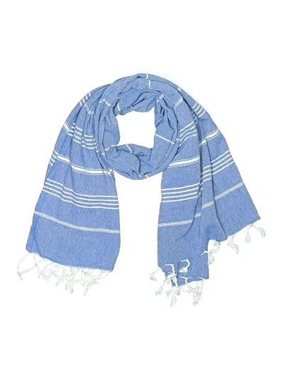 Pre-owned Assorted Brands Scarf In Blue