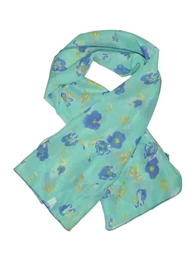 Pre-owned Assorted Brands Scarf In Blue