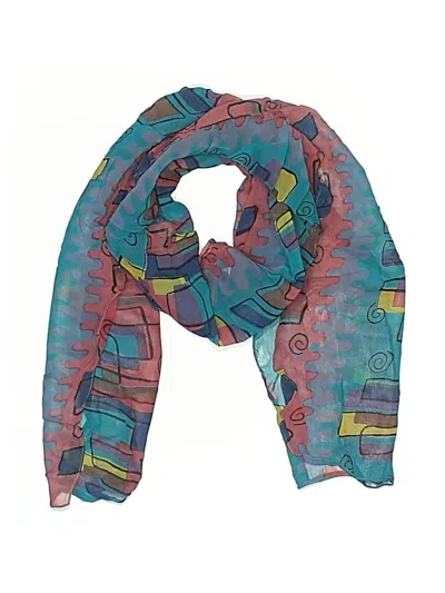 Pre-owned Assorted Brands Scarf In Blue