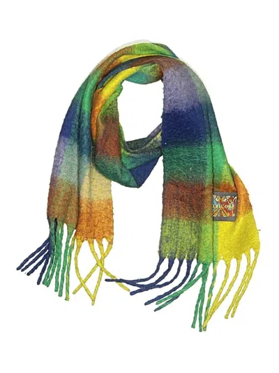 Pre-owned Assorted Brands Scarf In Blue