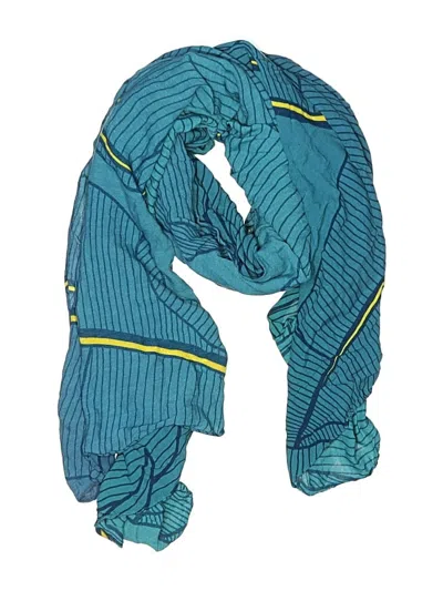 Pre-owned Assorted Brands Scarf In Blue