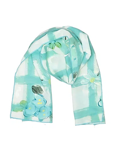 Pre-owned Assorted Brands Scarf In Blue