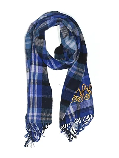 Pre-owned Assorted Brands Scarf In Blue
