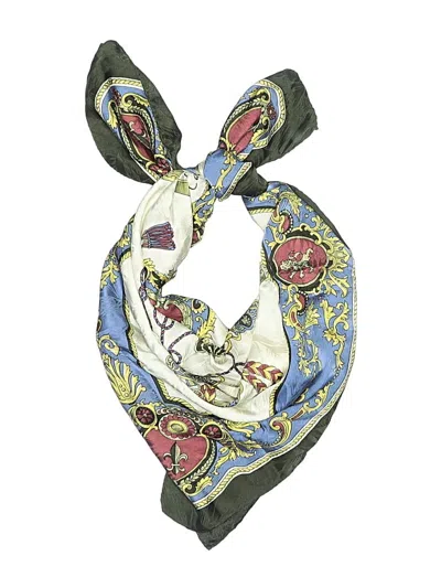 Pre-owned Assorted Brands Scarf In Blue